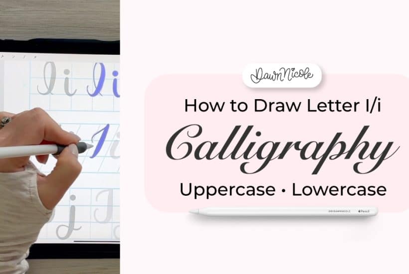 Calligraphy I: Uppercase & Lowercase (Video Tutorial). Learn to draw the letter I in this step-by-step brush calligraphy video tutorial for beginners. Follow along with paper or Procreate!
