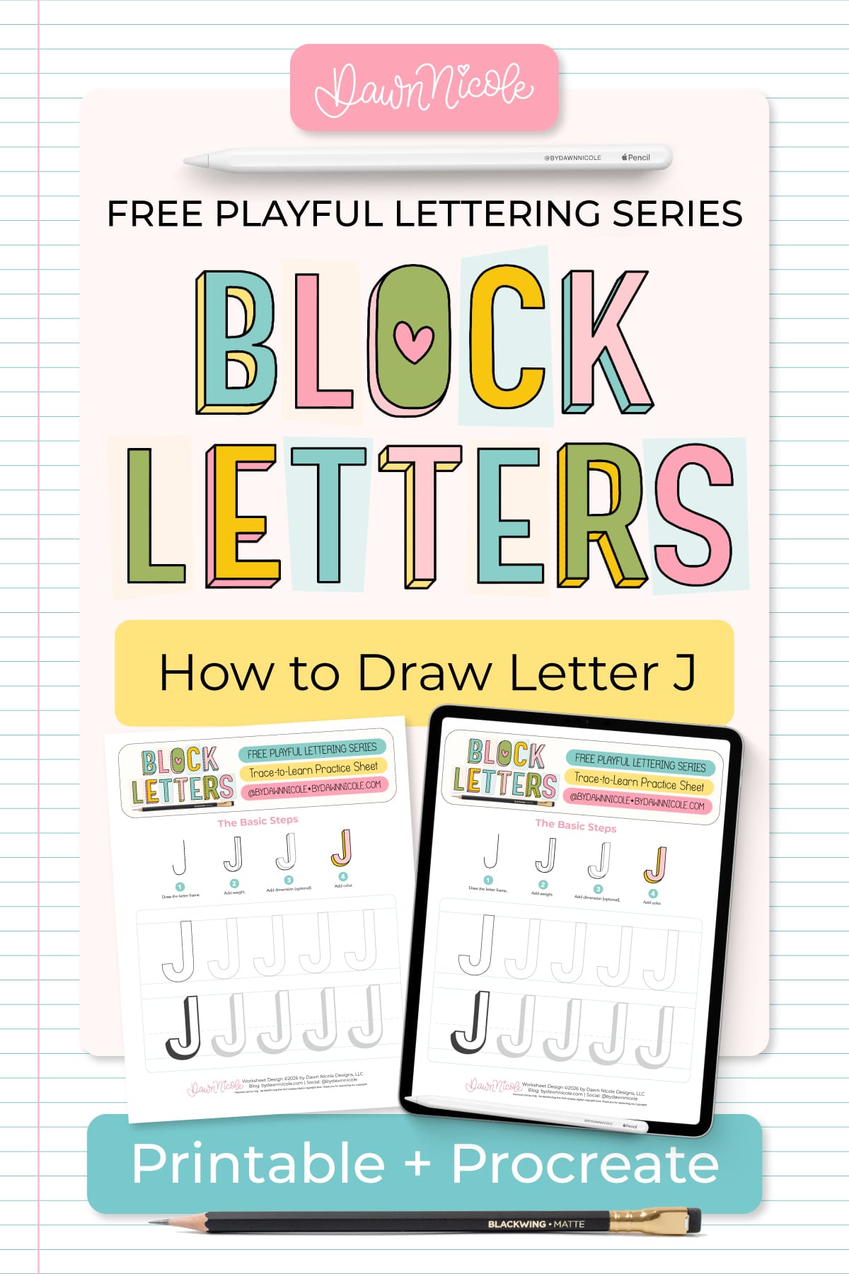 Block Letter J: How to Draw It (+ Free Worksheet). Learn how to draw the block letter J with a step-by-step tutorial. Plus, grab a free practice worksheet!