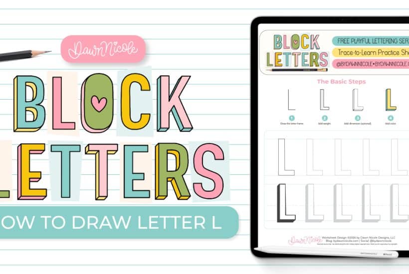 Block Letter L: How to Draw It (+ Free Worksheet). Learn how to draw the block letter L with a step-by-step tutorial.