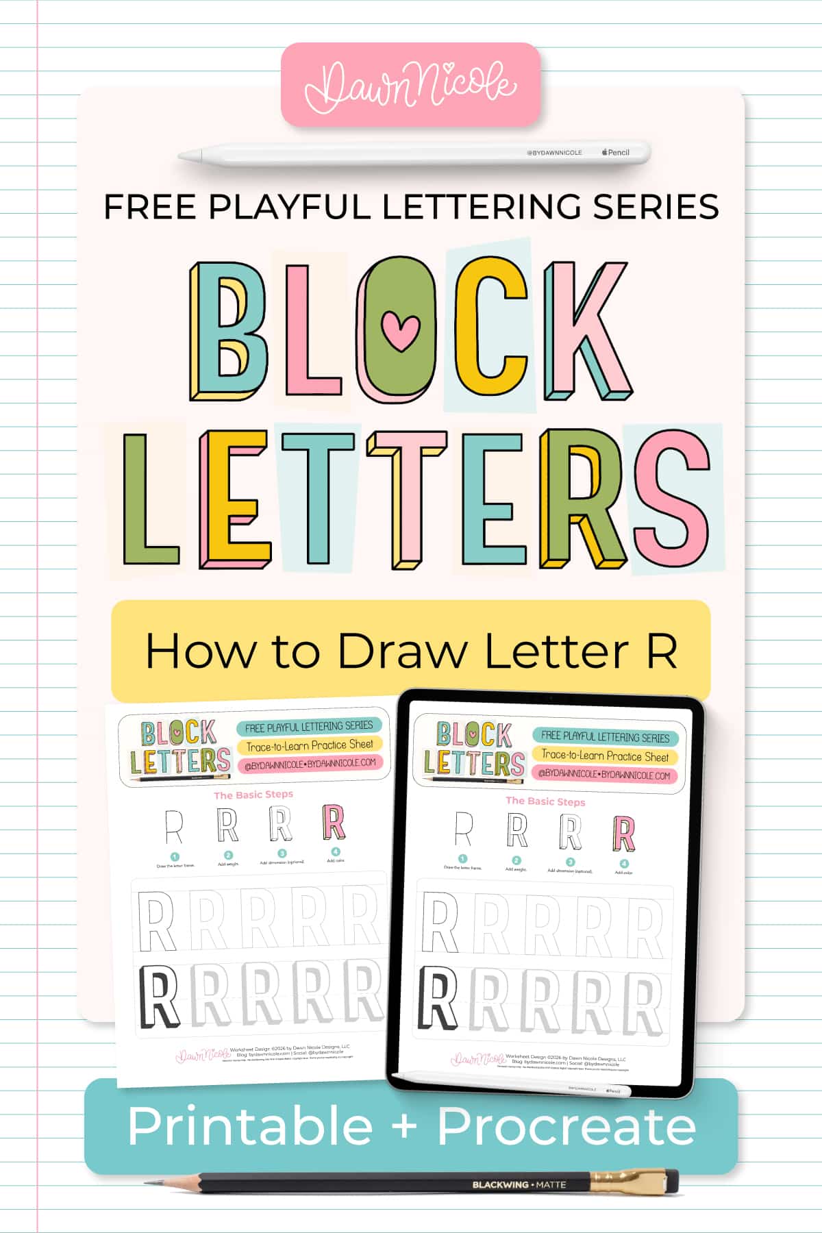 Block Letter R: How to Draw It (+ Free Worksheet). Learn how to draw the block letter R with a step-by-step tutorial. Plus, grab a free practice worksheet!