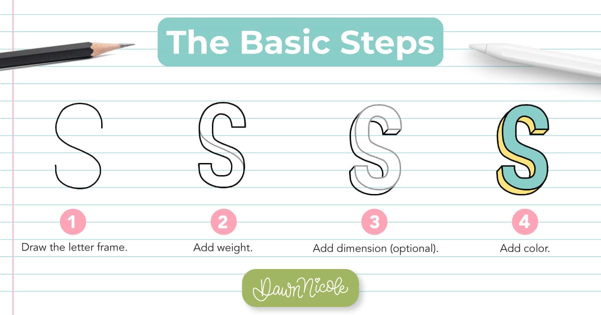 Block Letter S: Learn how to draw the block letter S with a step-by-step tutorial. Plus, grab a free practice worksheet!