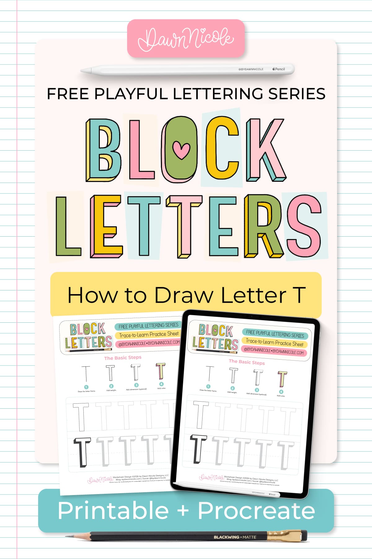 Block Letter T: How to Draw It (+ Free Worksheet). Learn how to draw the block letter T with a step-by-step tutorial. Plus, grab a free practice worksheet!
