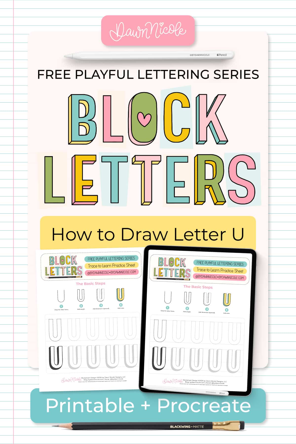 Block Letter U: How to Draw It (+ Free Worksheet). Learn how to draw the block letter U with a step-by-step tutorial. Plus, grab a free practice worksheet!