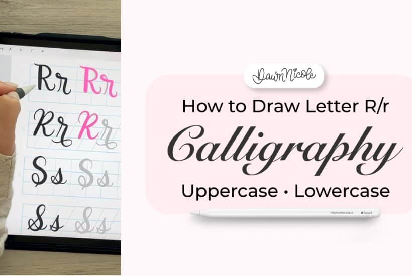 Calligraphy R: Uppercase & Lowercase (Video Tutorial). Learn to draw the letter R in this step-by-step brush calligraphy video tutorial for beginners.