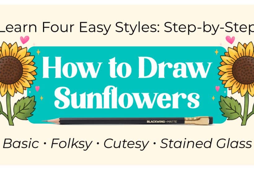Easy Sunflower Drawing Tutorial (4 Beginner-Friendly Styles)