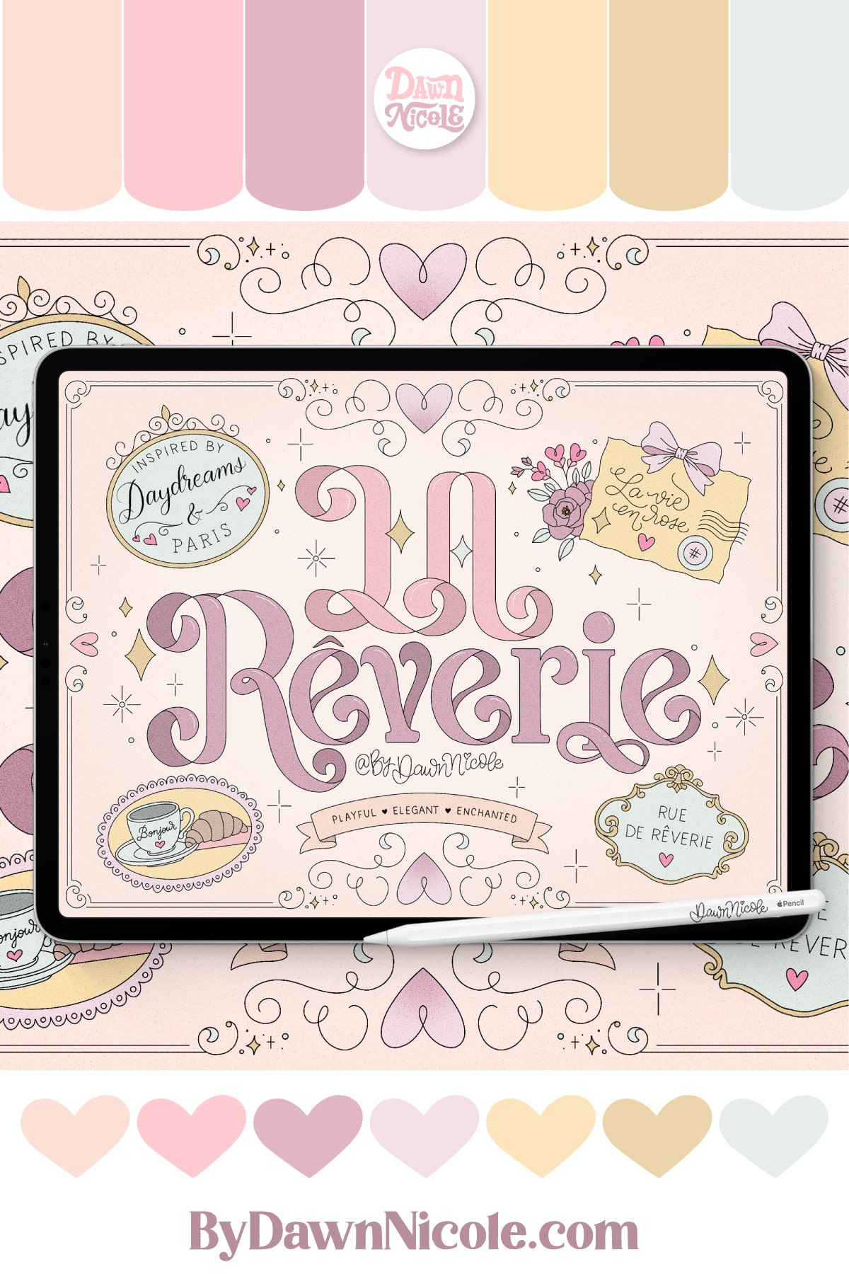 La Rêverie Procreate Color Palette