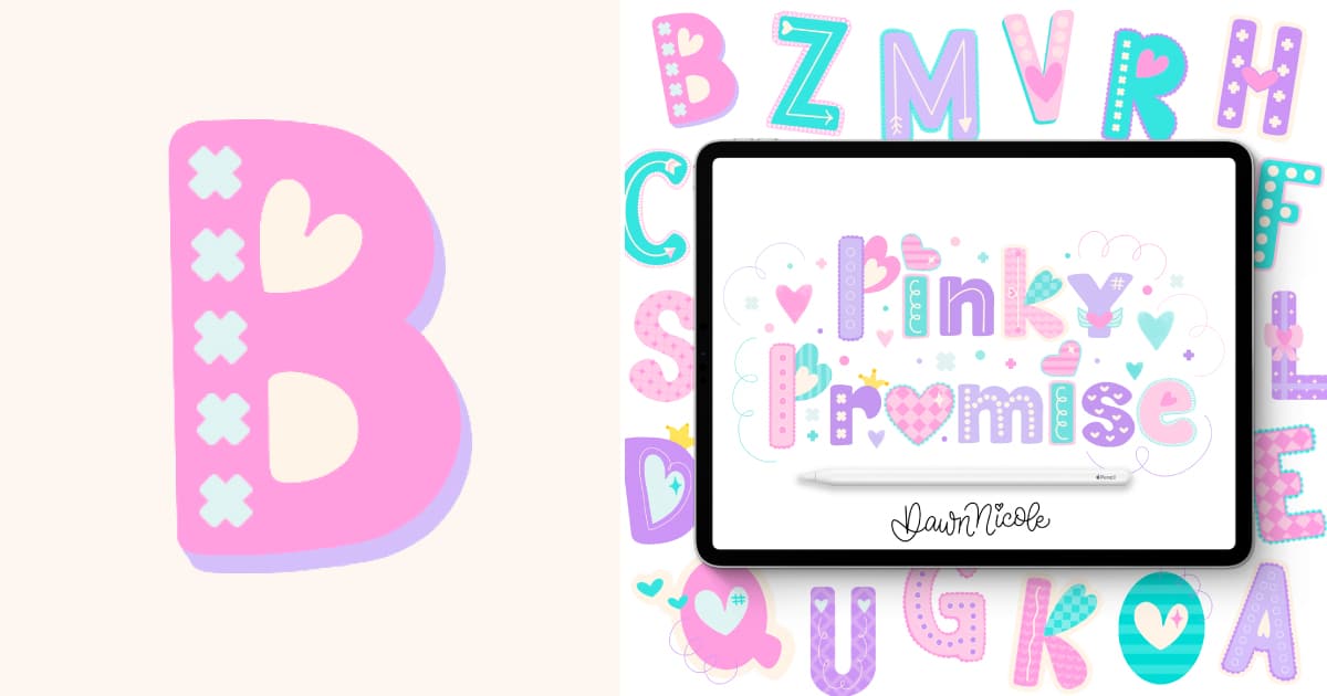 How to Draw Playful Sans Serif B (Video + Practice Sheets)