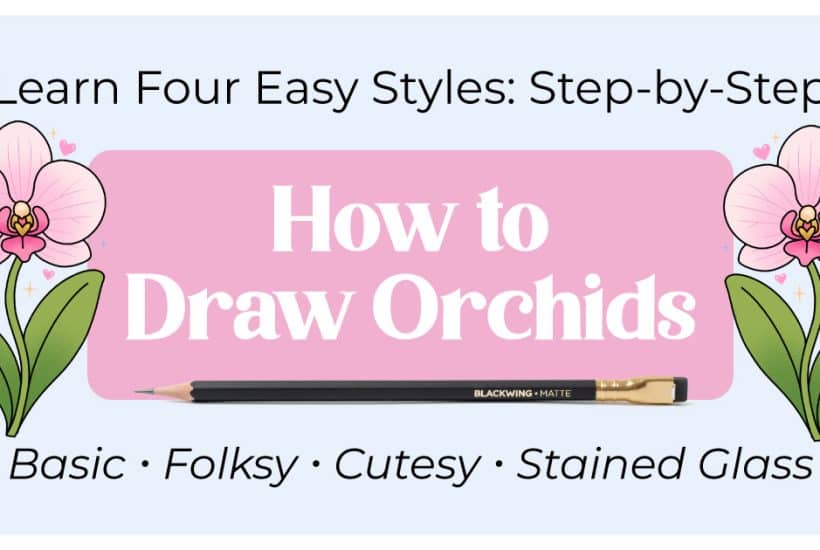 Easy Orchid Drawing Tutorial (4 Beginner-Friendly Styles)