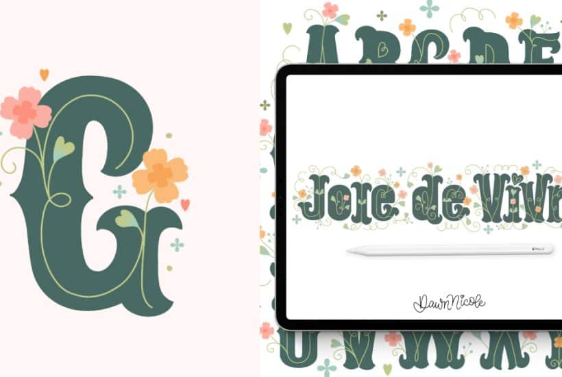 How to Draw Flower G (Free Video + Worksheet)