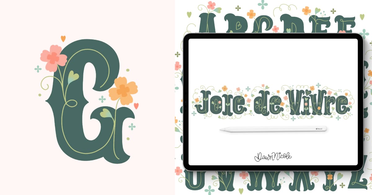 How to Draw Flower G (Free Video + Worksheet)
