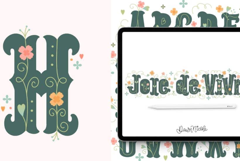 How to Draw Flower H (Free Video + Worksheet)