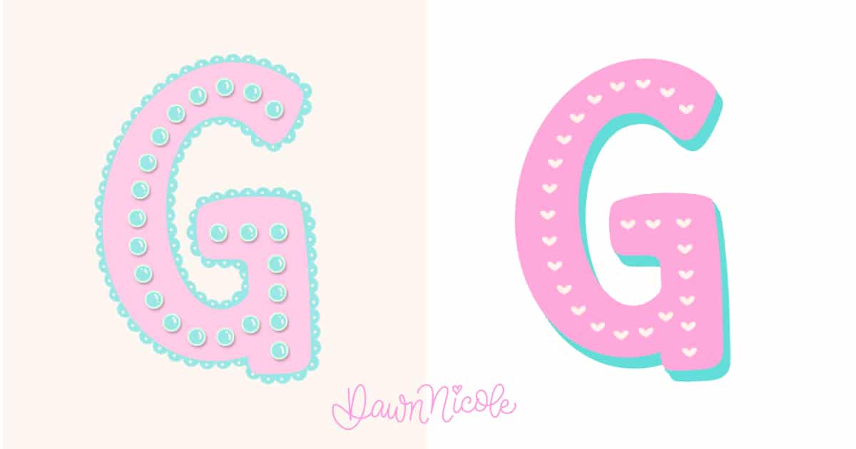 Playful Sans Serif G: Two Styles