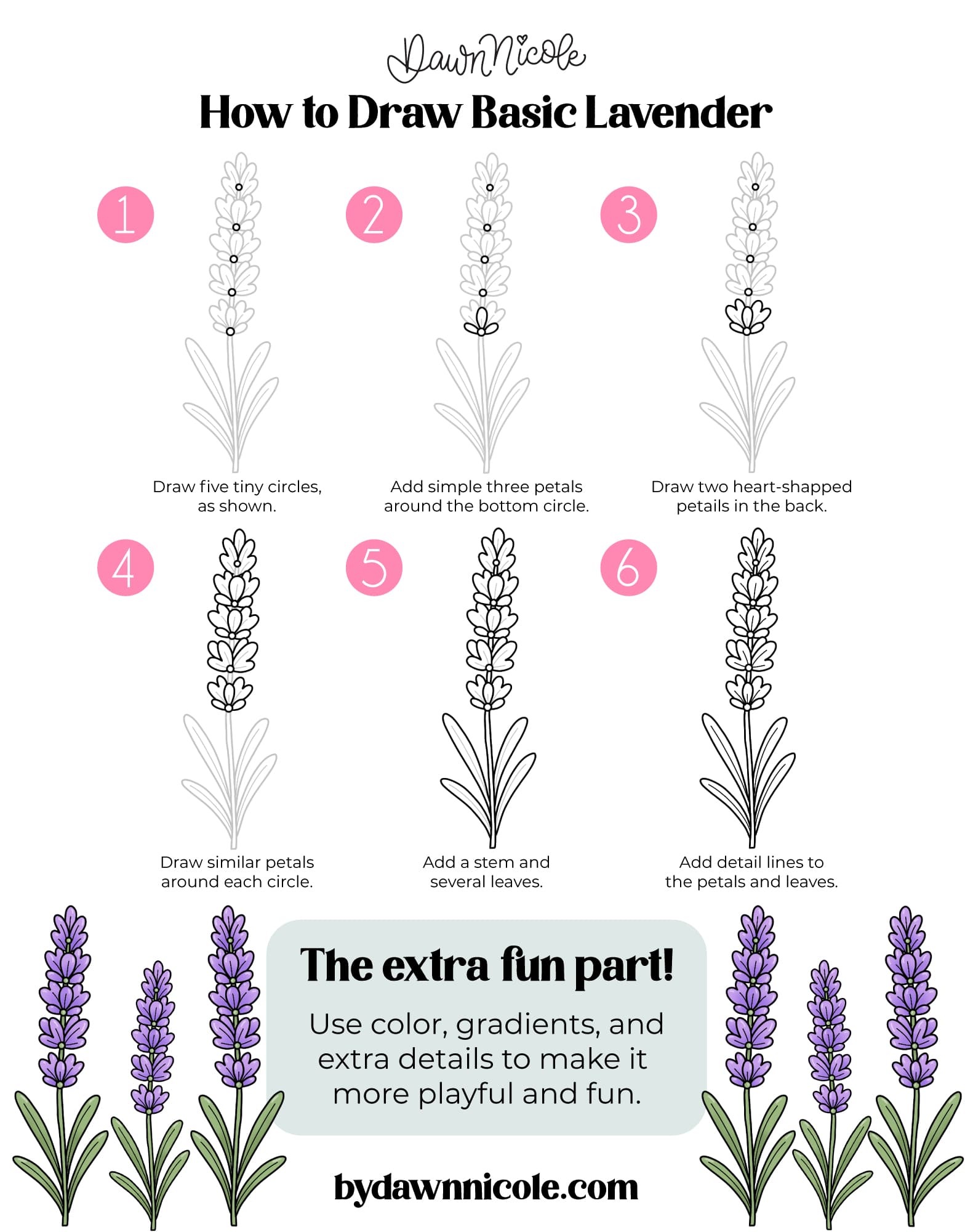 Lavender Drawing: Basic