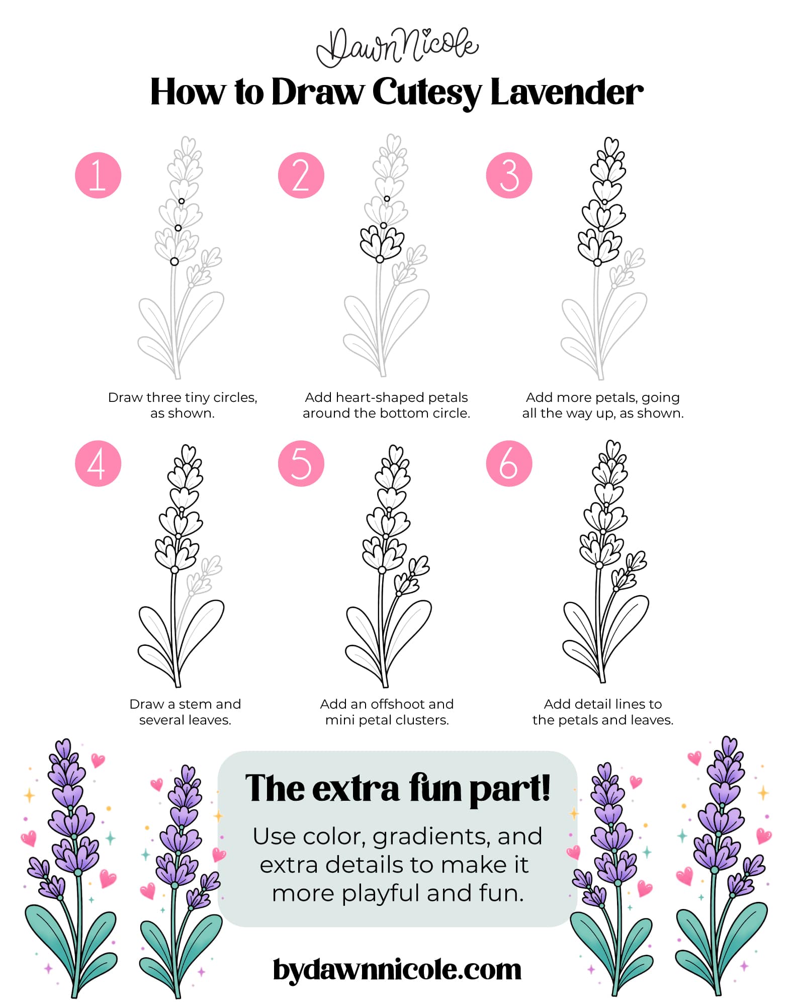 Lavender Drawing: Cutesy